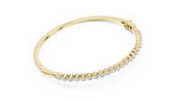 1.98ct TW Round Lab-Grown Diamond Hinged Bangle in Yellow Gold — Verasah fine jewellery