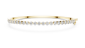 1.98ct TW Round Lab-Grown Diamond Hinged Bangle