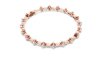 2.09ct TW Round Lab-Grown Diamond Navette Link Bracelet in Rose Gold — Verasah fine jewellery