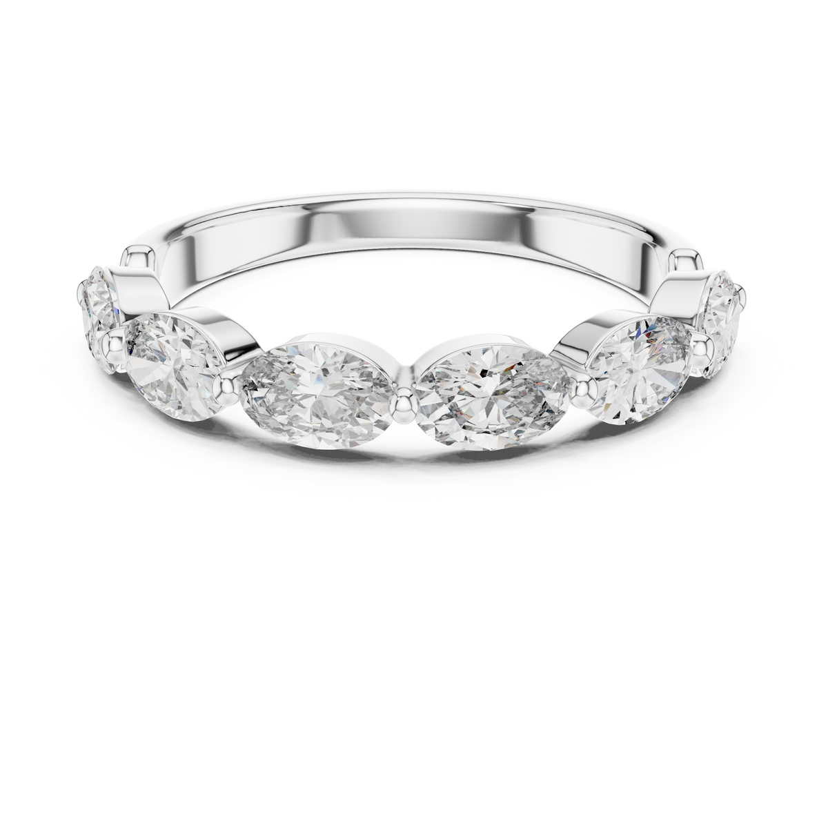 1.5ct TW Oval Lab-Grown Diamond Eternity Ring