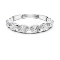 1.5ct TW Oval Lab-Grown Diamond Eternity Ring in White Gold — Verasah fine jewellery