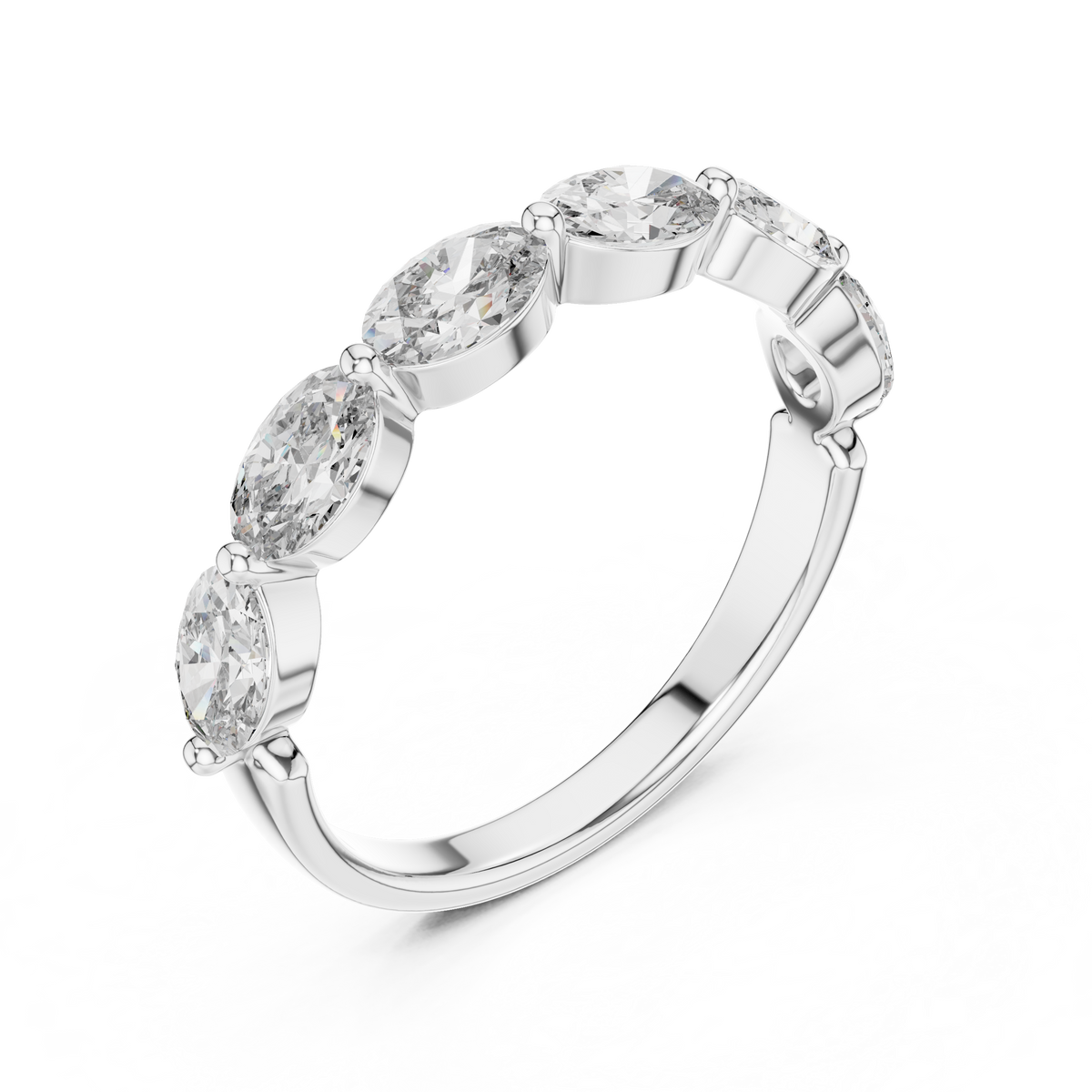 1.5ct TW Oval Lab-Grown Diamond Eternity Ring