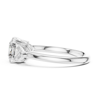 2.39ct TW Trillion and Cushion Lab-Grown Diamond Three Stone Ring in White Gold — Verasah fine jewellery