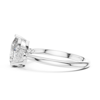 1.53ct TW Pear Lab-Grown Diamond Three Stone Ring in White Gold — Verasah fine jewellery