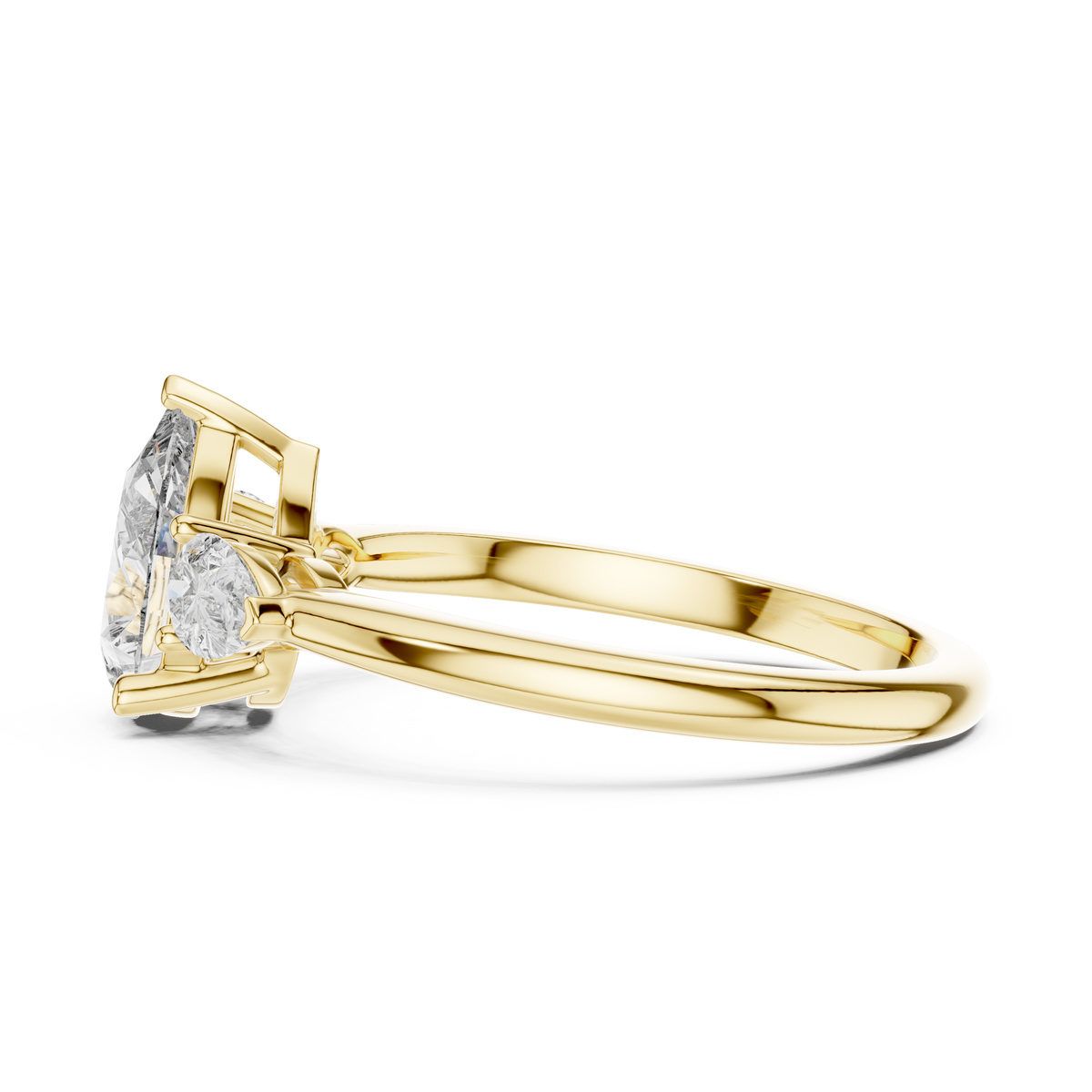 1.53ct TW Pear Lab-Grown Diamond Three Stone Ring