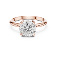 1.50ct TW Round Lab-Grown Diamond Solitaire Ring in Rose Gold — Verasah fine jewellery