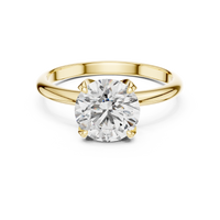 1.50ct TW Round Lab-Grown Diamond Solitaire Ring in Yellow Gold — Verasah fine jewellery