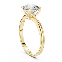 1.50ct TW Round Lab-Grown Diamond Solitaire Ring in Yellow Gold — Verasah fine jewellery