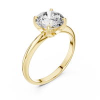 1.50ct TW Round Lab-Grown Diamond Solitaire Ring in Yellow Gold — Verasah fine jewellery