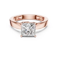 1.5ct TW Princess Cut Lab-Grown Diamond Solitaire Ring in Rose Gold — Verasah fine jewellery