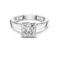 1.5ct TW Princess Cut Lab-Grown Diamond Solitaire Ring in White Gold — Verasah fine jewellery