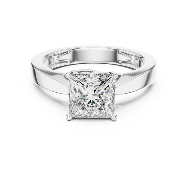 1.5ct TW Princess Cut Lab-Grown Diamond Solitaire Ring