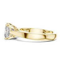 1.5ct TW Princess Cut Lab-Grown Diamond Solitaire Ring in Yellow Gold — Verasah fine jewellery