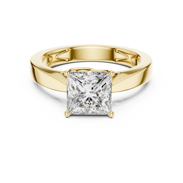 1.5ct TW Princess Cut Lab-Grown Diamond Solitaire Ring
