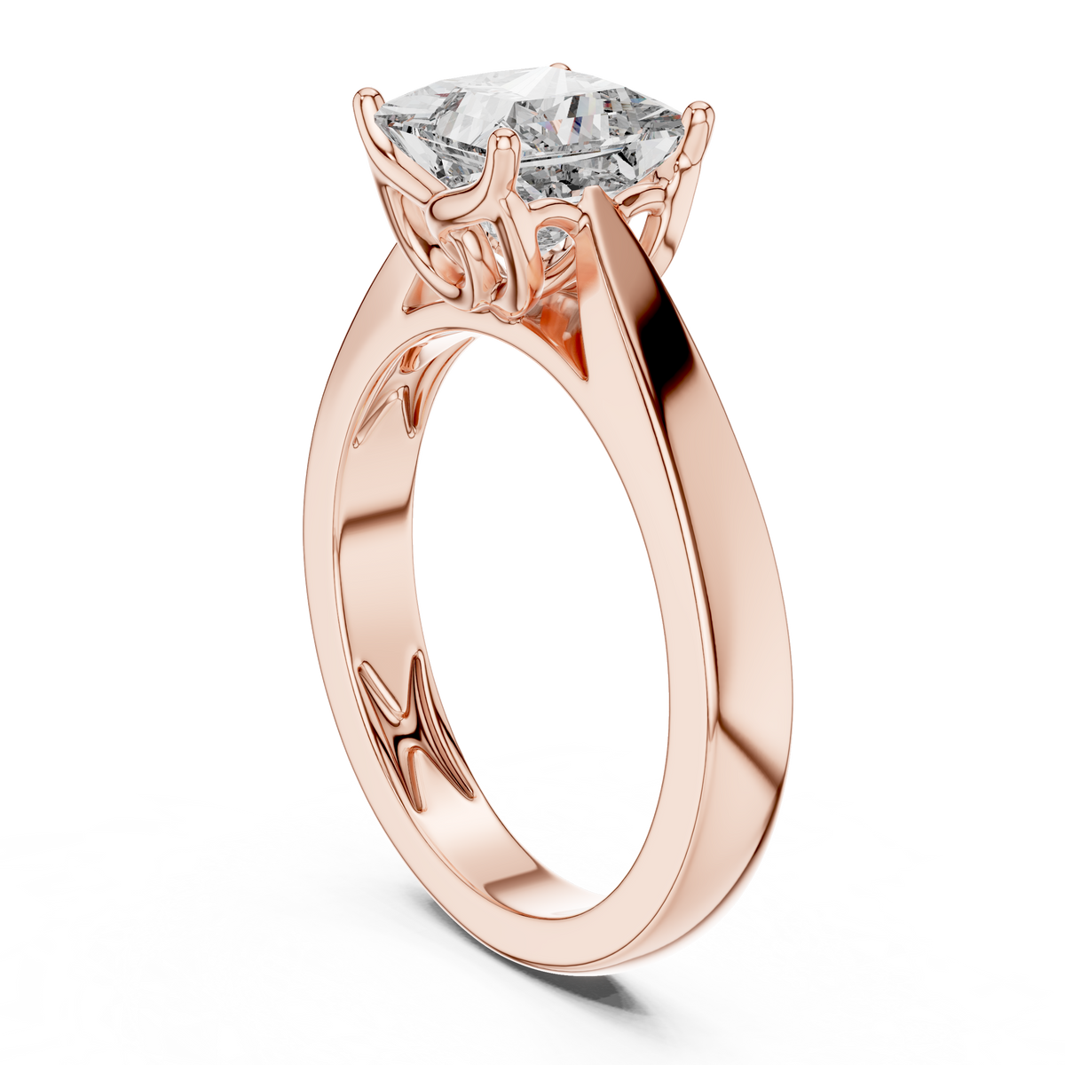 1.5ct TW Princess Cut Lab-Grown Diamond Solitaire Ring