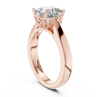 1.5ct TW Princess Cut Lab-Grown Diamond Solitaire Ring in Rose Gold — Verasah fine jewellery