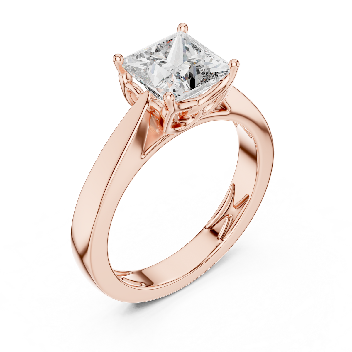 1.5ct TW Princess Cut Lab-Grown Diamond Solitaire Ring