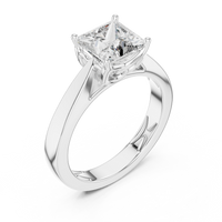 1.5ct TW Princess Cut Lab-Grown Diamond Solitaire Ring in White Gold — Verasah fine jewellery