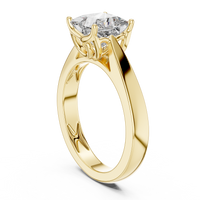 1.5ct TW Princess Cut Lab-Grown Diamond Solitaire Ring in Yellow Gold — Verasah fine jewellery