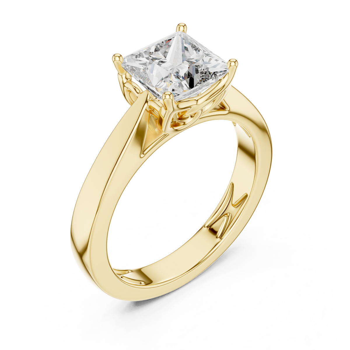 1.5ct TW Princess Cut Lab-Grown Diamond Solitaire Ring