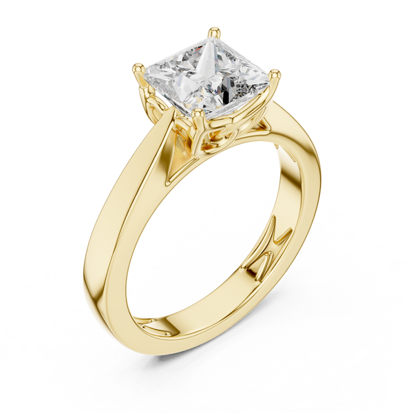 1.5ct TW Princess Cut Lab-Grown Diamond Solitaire Ring