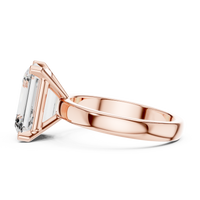 2ct TW Emerald Cut Lab-Grown Diamond Solitaire Ring in Rose Gold — Verasah fine jewellery
