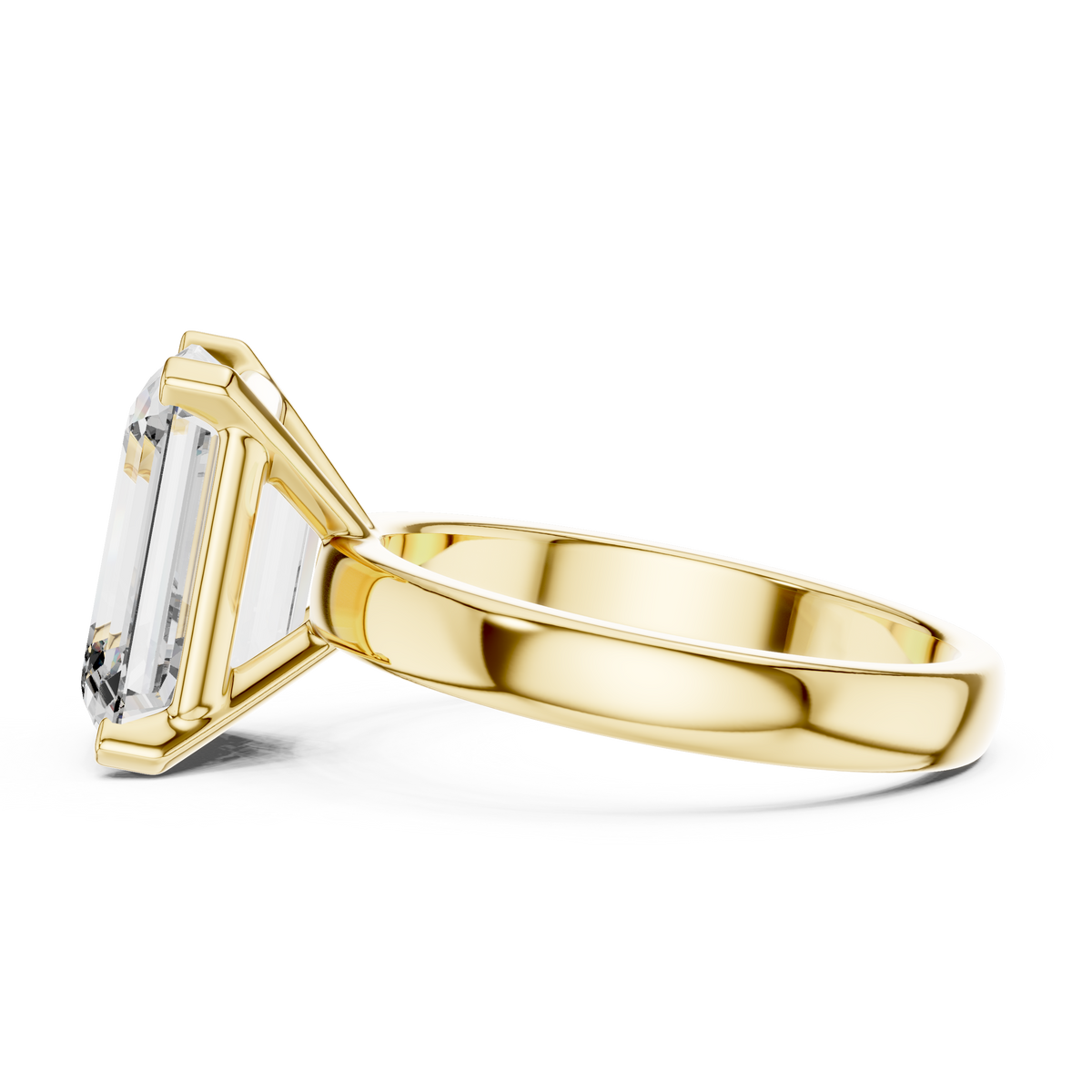 2ct TW Emerald Cut Lab-Grown Diamond Solitaire Ring