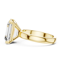 2ct TW Emerald Cut Lab-Grown Diamond Solitaire Ring in Yellow Gold — Verasah fine jewellery