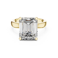 2ct TW Emerald Cut Lab-Grown Diamond Solitaire Ring