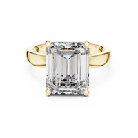 2ct TW Emerald Cut Lab-Grown Diamond Solitaire Ring in Yellow Gold — Verasah fine jewellery