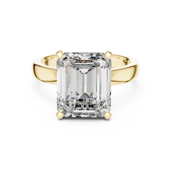 2ct TW Emerald Cut Lab-Grown Diamond Solitaire Ring