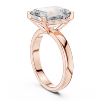 2ct TW Emerald Cut Lab-Grown Diamond Solitaire Ring in Rose Gold — Verasah fine jewellery