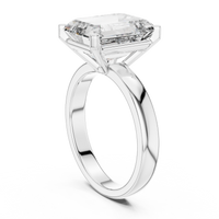 2ct TW Emerald Cut Lab-Grown Diamond Solitaire Ring in White Gold — Verasah fine jewellery