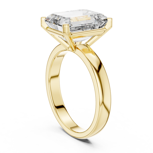 2ct TW Emerald Cut Lab-Grown Diamond Solitaire Ring