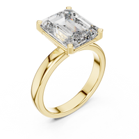2ct TW Emerald Cut Lab-Grown Diamond Solitaire Ring in Yellow Gold — Verasah fine jewellery