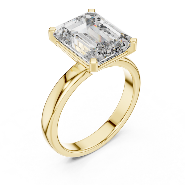 2ct TW Emerald Cut Lab-Grown Diamond Solitaire Ring