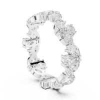 2.2ct TW Lab Grown Lab-Grown Diamond Pear Eternity Ring in White Gold — Verasah fine jewellery