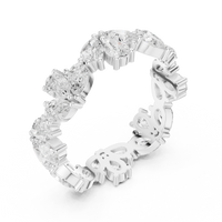2.2ct TW Lab Grown Lab-Grown Diamond Pear Eternity Ring in White Gold — Verasah fine jewellery