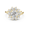2.43ct TW Round Lab-Grown Diamond En Fleur Floral Ring