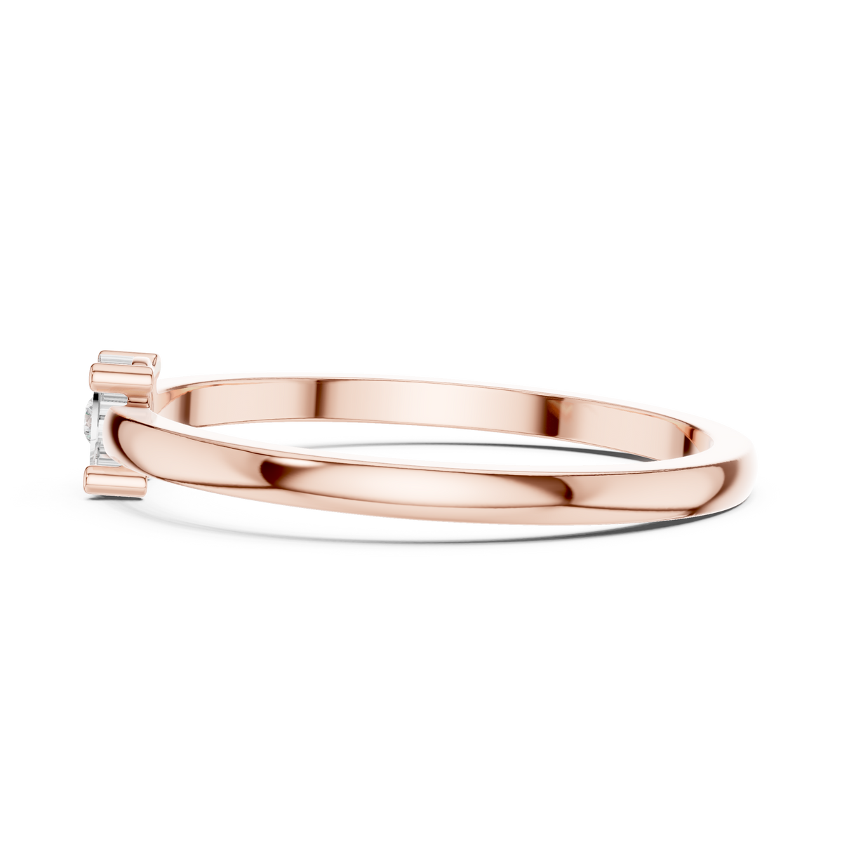 Round Lab-Grown Diamond Illusion Solitaire Ring