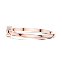 Round Lab-Grown Diamond Illusion Solitaire Ring in Rose Gold — Verasah fine jewellery