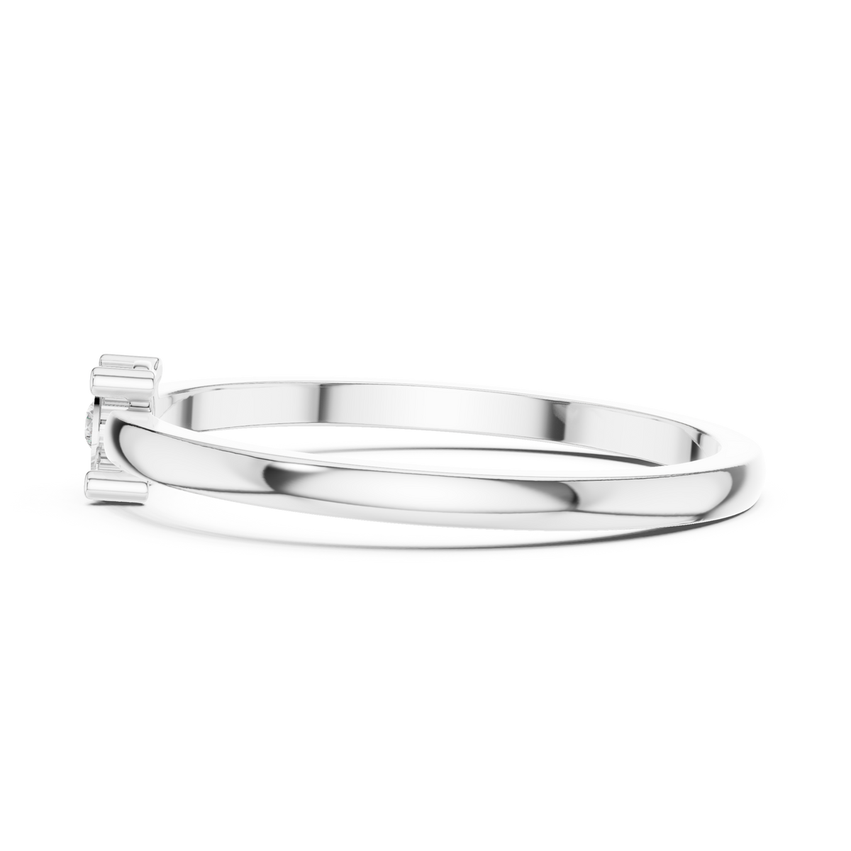 Round Lab-Grown Diamond Illusion Solitaire Ring