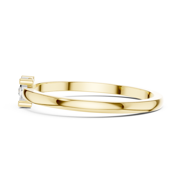 Round Lab-Grown Diamond Illusion Solitaire Ring
