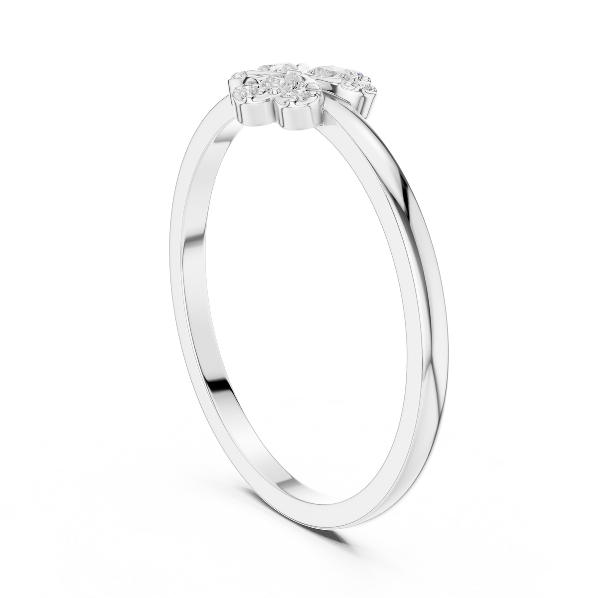 Heart Clover Lab-Grown Diamond Ring — En Fleur