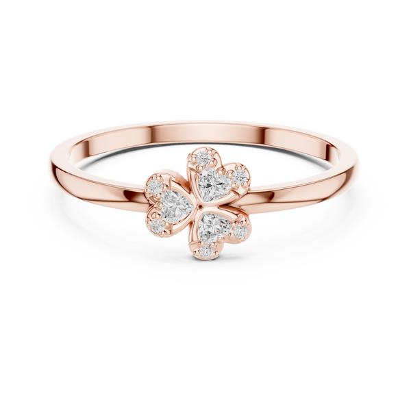 Heart Clover Lab-Grown Diamond Ring — En Fleur