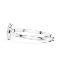 Heart Clover Lab-Grown Diamond Ring — En Fleur in White Gold — Verasah fine jewellery