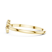 Heart Clover Lab-Grown Diamond Ring — En Fleur in Yellow Gold — Verasah fine jewellery