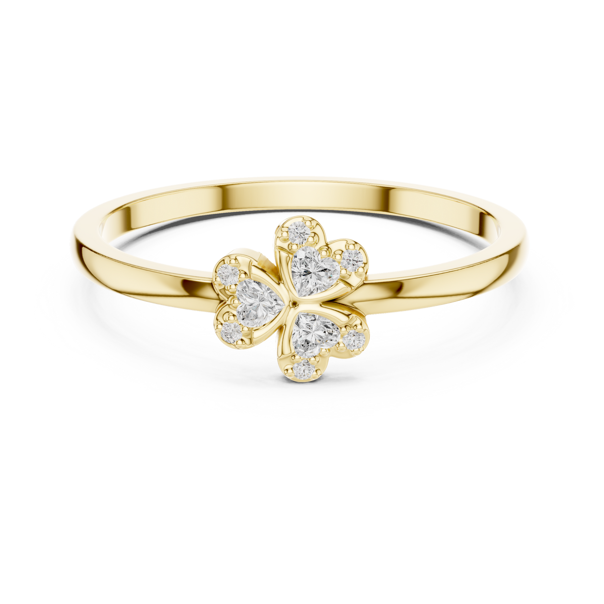 Heart Clover Lab-Grown Diamond Ring — En Fleur