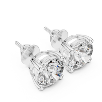 4.00ct TW Round Lab-Grown Diamond Stud Earrings in White Gold — Verasah fine jewellery