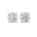 4.00ct TW Round Lab-Grown Diamond Stud Earrings